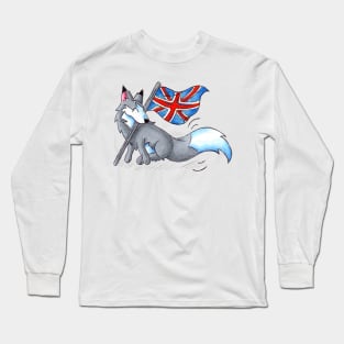 Flag Flying Wolf (UK) Long Sleeve T-Shirt